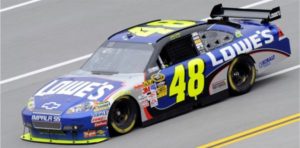 2009 - Jimmie Johnson - Chevrolet - NASCAR Sprint Cup - copyright NASCAR - photo by John Harrelson, Getty Images for NASCAR-a-600