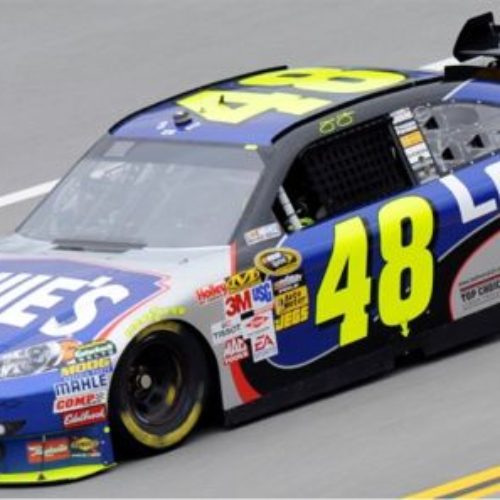 2009 - Jimmie Johnson - Chevrolet - NASCAR Sprint Cup - copyright NASCAR - photo by John Harrelson, Getty Images for NASCAR-a-600