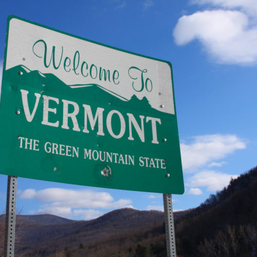 Vermont Welcome Sign