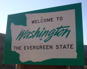 Washington state sign