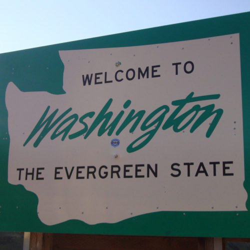 Washington state sign