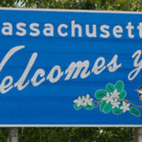 Massachusetts state sign