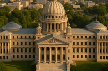 20250520_1039_Mississippi Capitol Aerial_remix_01jvq23mvaf8nrkwct35r1053q